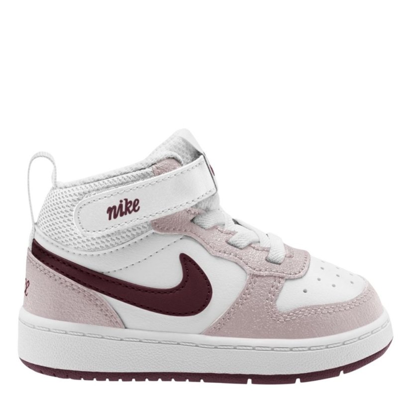 Nike Court Borough Mid 2 Baby/Toddler Shoes White/Voilet