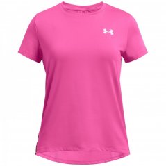 Under Armour Knockout T-Shirt Girls Reb Pink/White