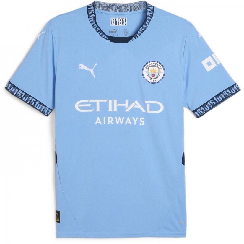 Puma Manchester City Home Shirt 2024 2025 Adults Blue