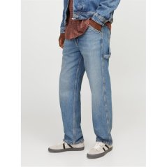 Jack and Jones Men's Eddie Carpenter Jeans Blue Denim