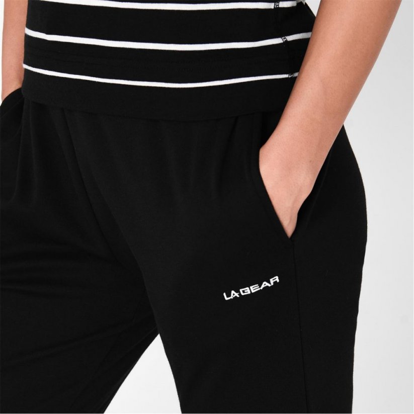 LA Gear Interlock Jogging Pants Ladies Black