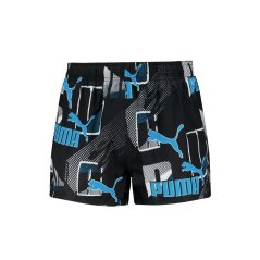Puma Print Logo Swim Shorts Blue Combo