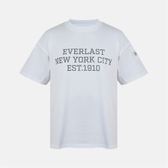 Everlast Men's NYC Logo Oversized T-Shirt White