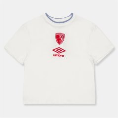 Castore Unisex Kids Bournem Travel Short Sleeve Performance T-Shirt Brilliant White