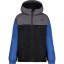 Under Armour Kids' Windbreaker Water-Repellent Windproof Hooded Long Sleeve Rain Anorak Tech Blue/Black