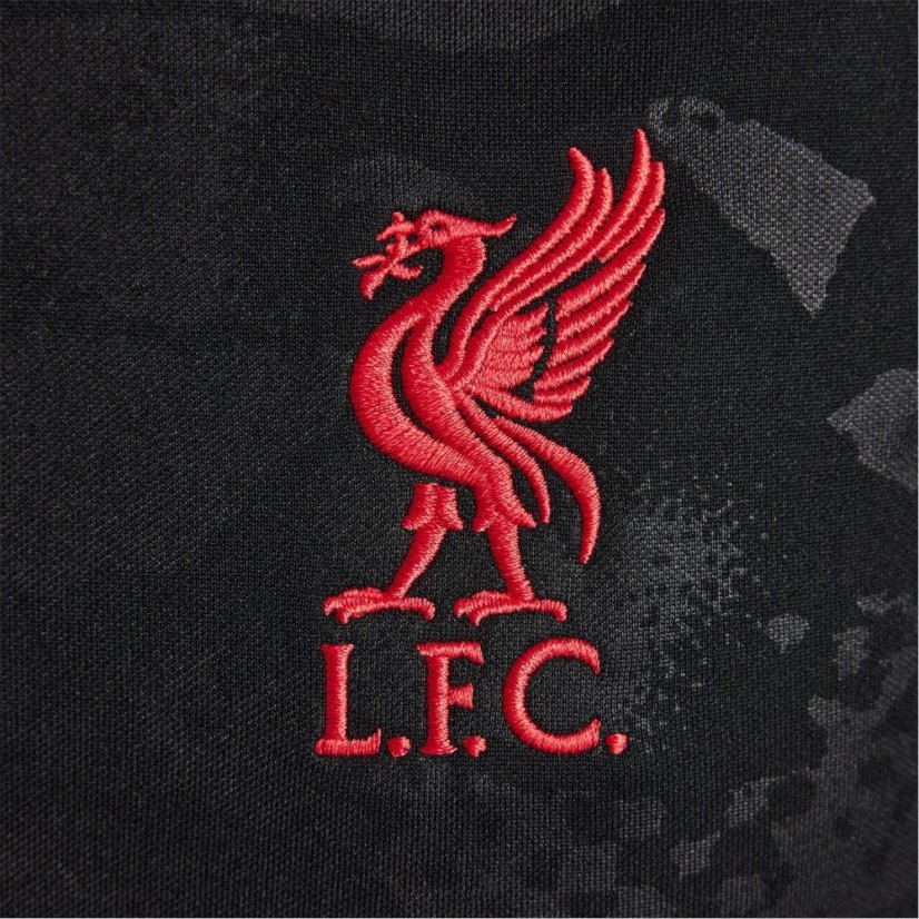 Nike Liverpool Academy Pro Third Pre Match Shirt 2024 2025 Juniors Black