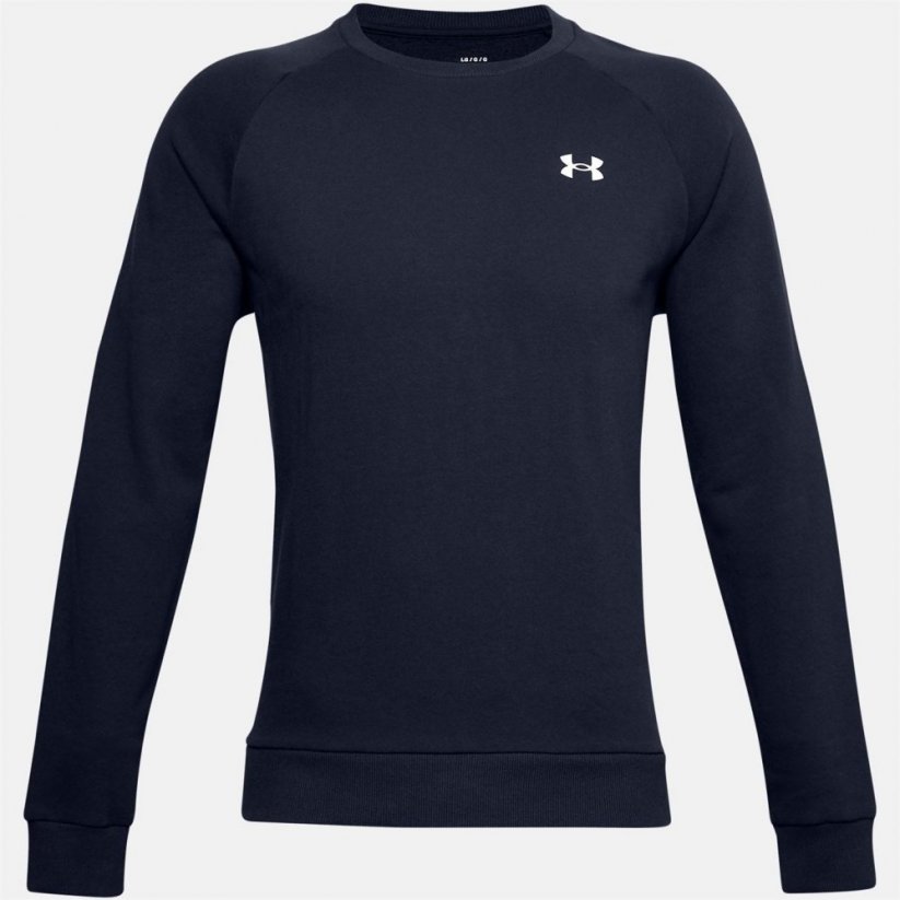 Under Armour Rival Fitted Crew Sweater Mens Midnight Navy