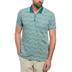 Original Penguin Jacquard Short-Sleeve Polo Shirt Antique Green