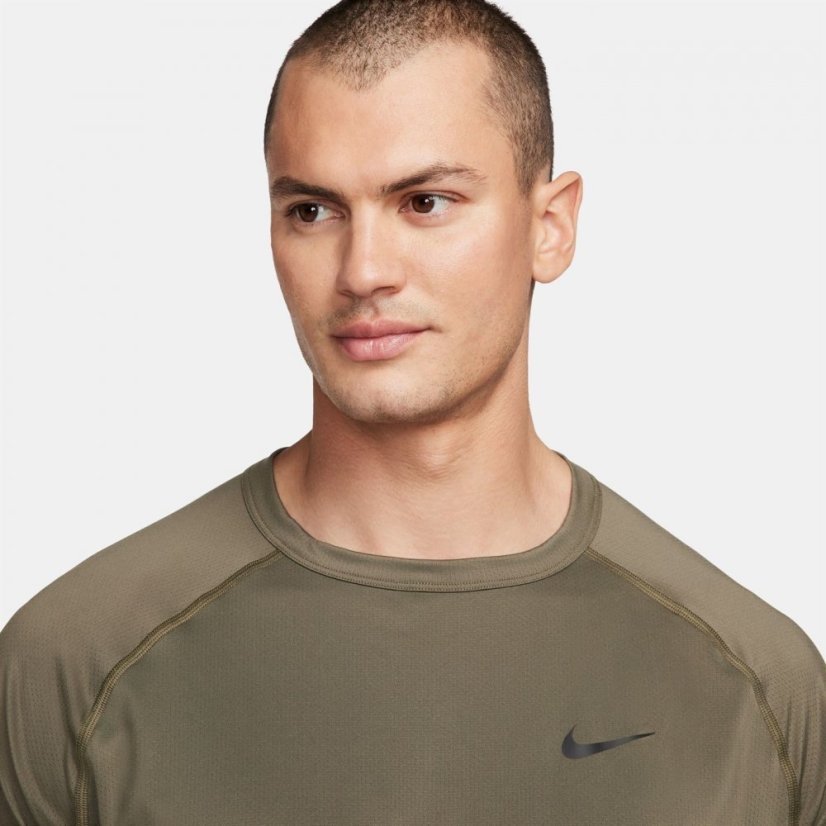 Nike Dri-FIT Ready Men's Short-Sleeve Fitness Top Green/Black