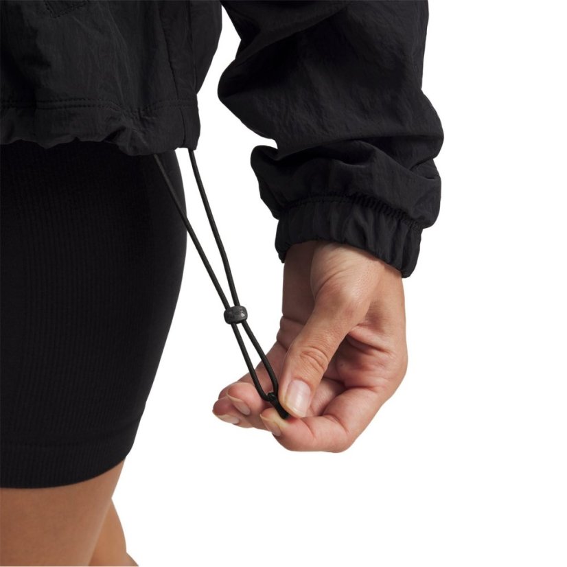 Under Armour Womens Rival Woven Bungee Jacket Black/White