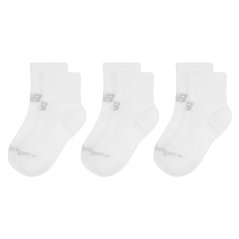 New Balance New 3 Pack Ankle Socks White