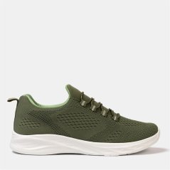 Donnay Knit Runner Women Slip on Trainers Army Green