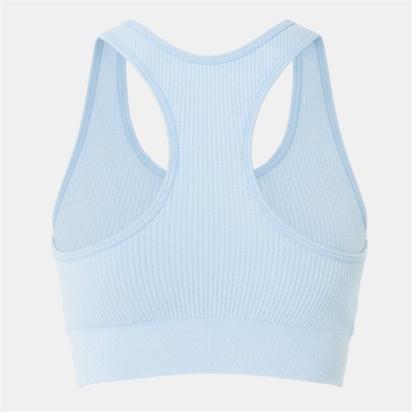USA Pro UP Seamless Crop Sports Bra Brunera Blue