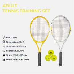 Donnay T/Rkt Set 27 Sn54 White/Yellow