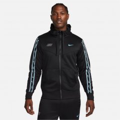 Nike Sportswear Repeat Men's Full-Zip Hoodie Black/Blue