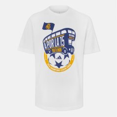 adidas Men's Real Madrid League Winners Short-Sleeve T-Shirt White