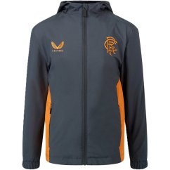 Castore Unisex Kids' Licensed Rain Anorak Jacket True Red