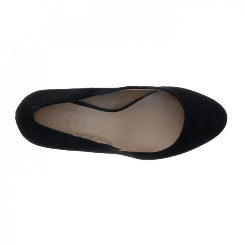 Linea Stiletto Almond Shoes Black Suede
