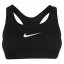 Nike Swoosh Women's Medium-Support 1-Piece Pad Sports Bra Black