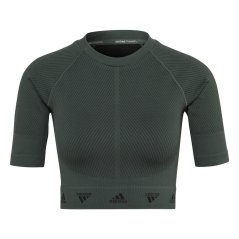 adidas AEROKNIT Training T-Shirt Green/Black