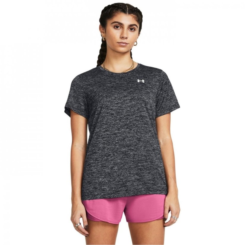 Under Armour Tech Twist Short Sleeve Womens Black Twist