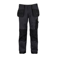 Dunlop On Site Work Trousers Mens Charcoal/Black