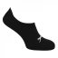Slazenger Invisible 5 Pack Trainer Socks Mens Black