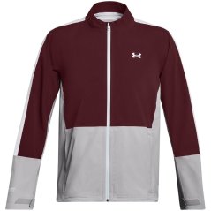 Under Armour Men's Weather-Resistant Streamlined Fit Performance Golf Jacket Maroon