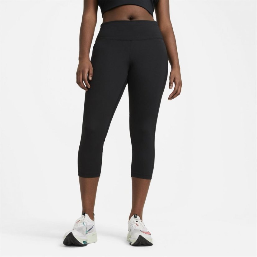 Nike Mid-Rise Crop Running Leggings Black