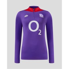 Umbro England Rugby Mid Layer Top 2024 Womens Violet/Red