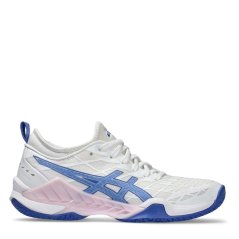 Asics Blast FF 3 Netball Shoes White/Sapphre