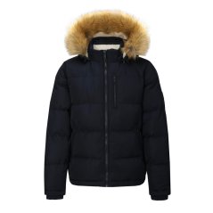 SoulCal 2 Zip Bubble Jacket Navy