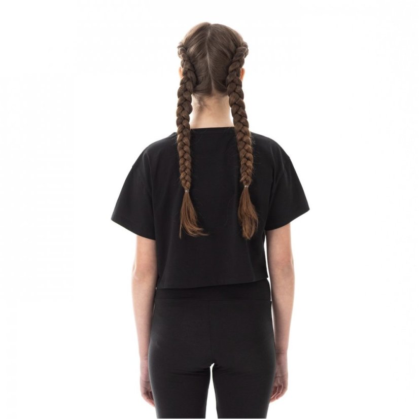 Puma Relaxed T-Shirt Juniors Black Crop