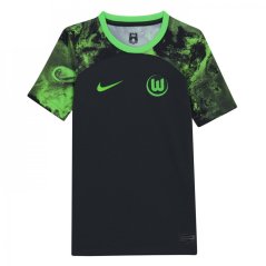 Nike Wolfsburg Away Shirt 2023 2024 Juniors Black