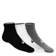 Asics 3ppk Quarter Sock Unisex Adults Multi