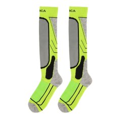 Nevica Meribel 2 Pack Ski Sock Juniors Lime Green