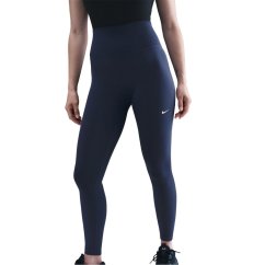 Nike One Seamless Front High-Waisted Leggings Womens Midnight Navy