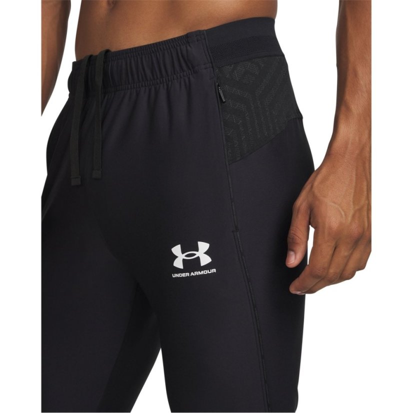 Under Armour Men's Chal Performance Tracksuit Bottom Black/White