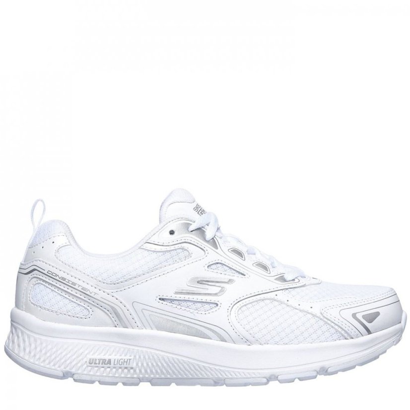 Skechers Consistent Runners Ladies White/Silver