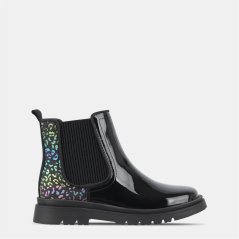 Miso Leopard Chelsea Boots Childrens Black