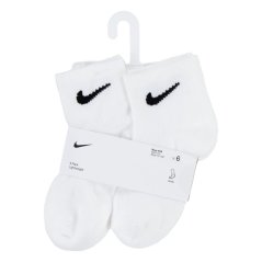 Nike 6 Pack Ankle Socks Childrens White
