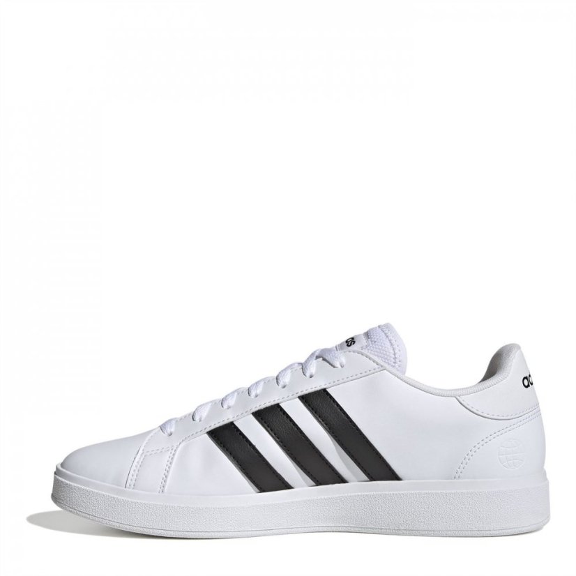 adidas Court Base 2 Trainers Mens White/Black