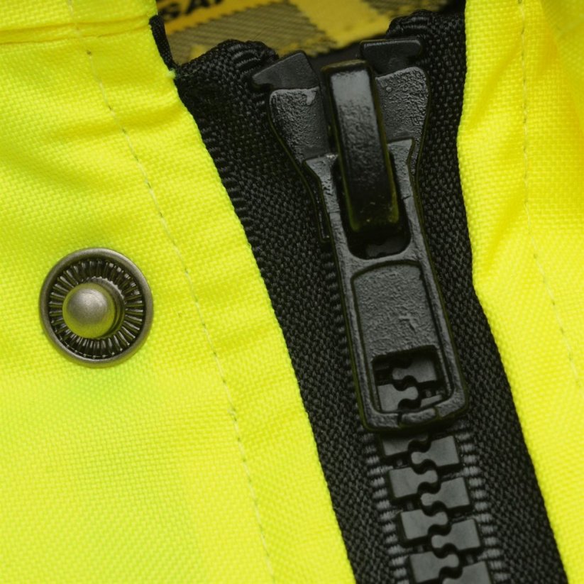 Dunlop Hi Vis Bomber Jacket Mens Yellow