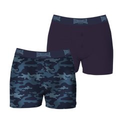 Lonsdale Pack Boxers Mens Camo Blue
