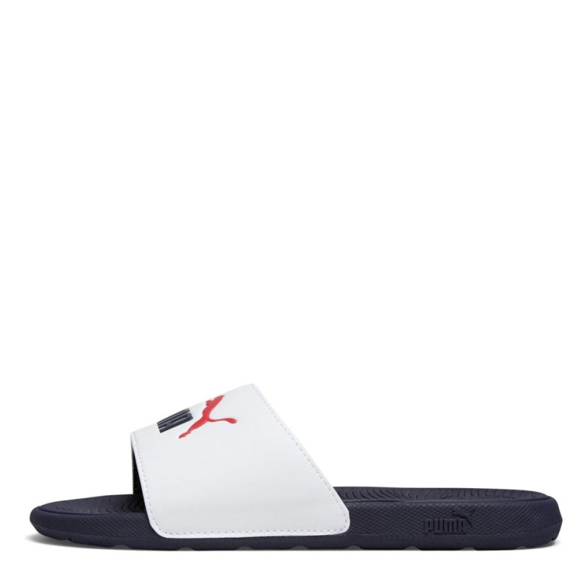 Puma Unisex Kids' Cool Cat Pool Sliders White/Navy