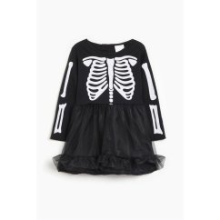 Character Girls Family Skeleton Halloween Dress Black