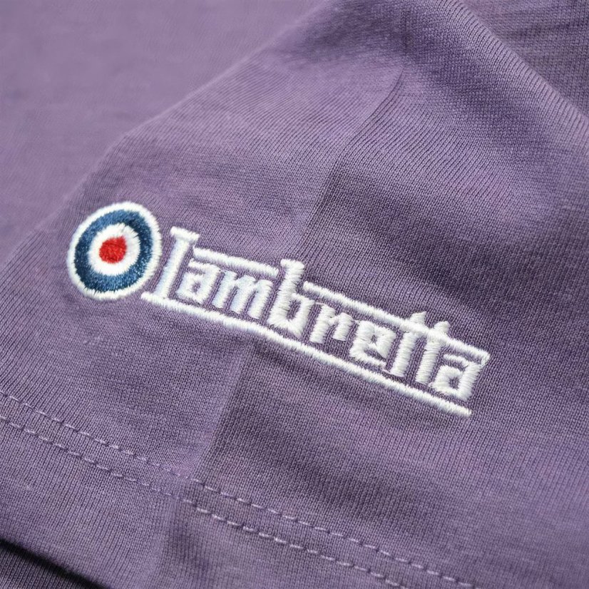 Lambretta Stripe Tee Grape