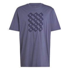 adidas Men's Juve Season Short Sleeve Performance Gym Top Trace Blue