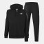 Puma Men's Fleece Tracksuit Black/White