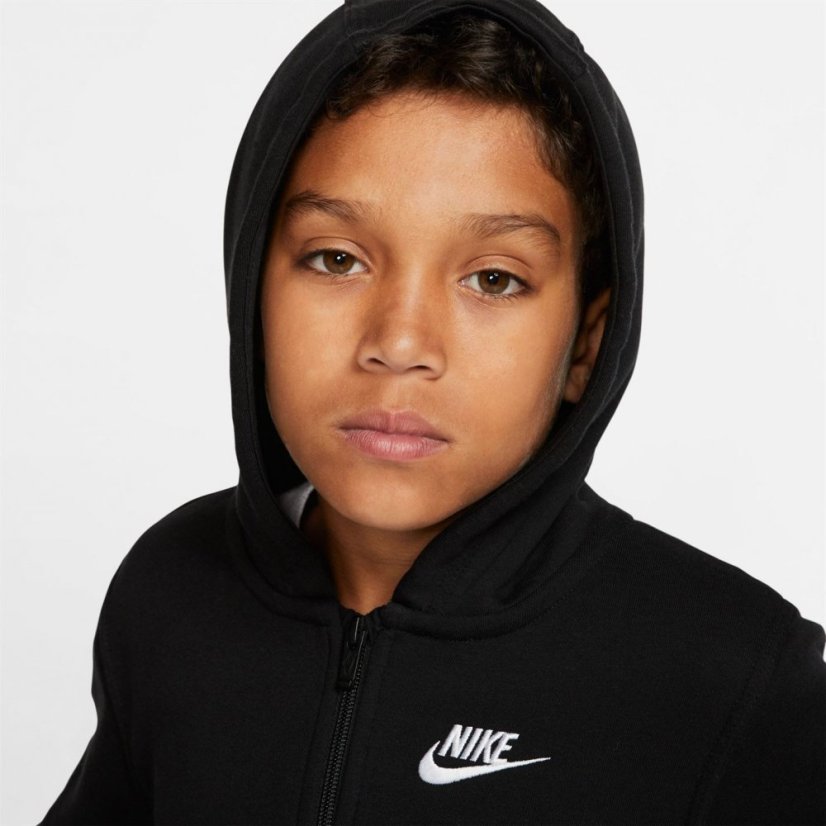 Nike Full Zip Hoody Juniors Black